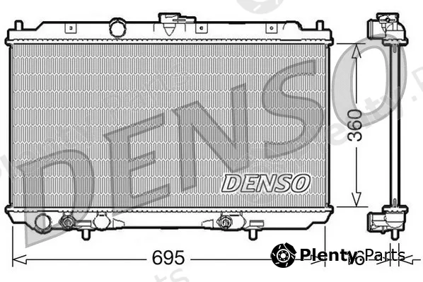 Denso DRM46028 — Radiator, engine cooling