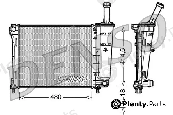 Denso DRM09161 — Radiator, engine cooling