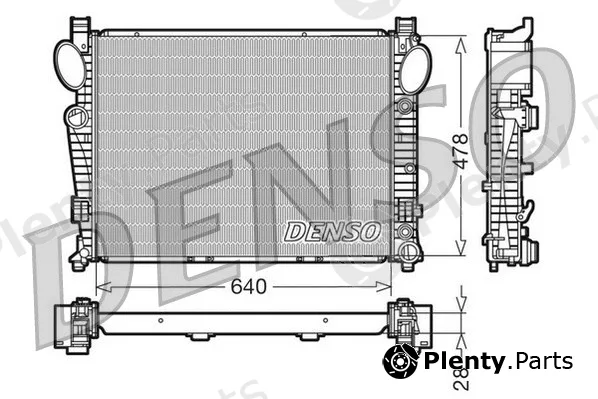 Denso DRM17093 — Radiator, engine cooling