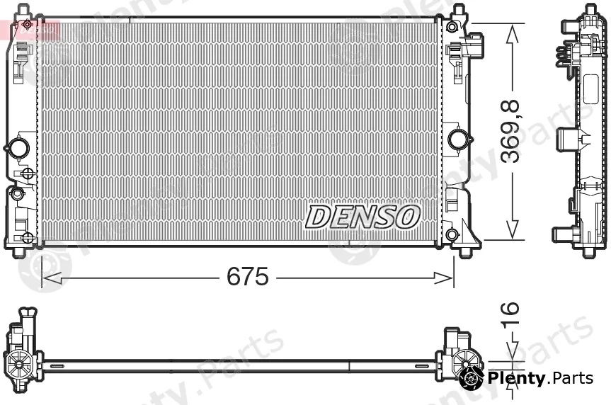 Denso DRM50150 — Radiator, engine cooling