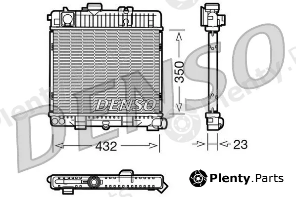 Denso DRM05026 — Radiator, engine cooling