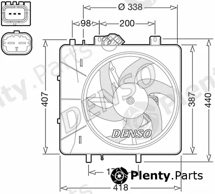 Denso DER07010 — Fan, engine cooling