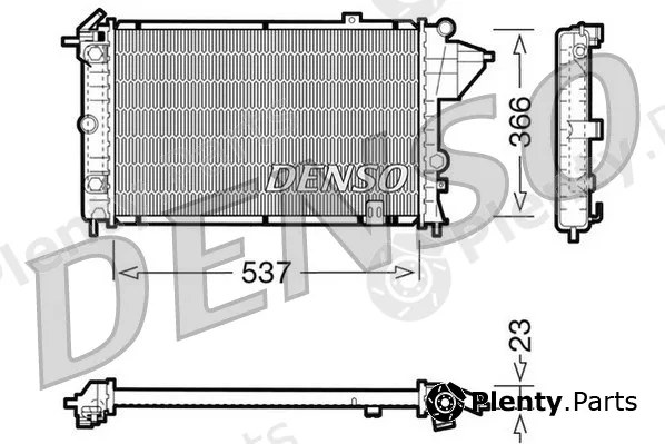 Denso DRM20024 — Radiator, engine cooling
