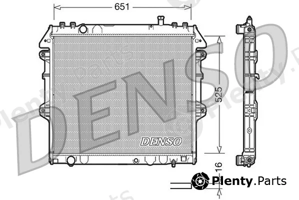 Denso DRM50038 — Radiator, engine cooling