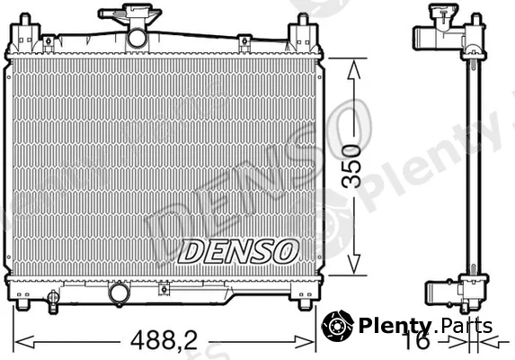 Denso DRM50101 — Radiator, engine cooling