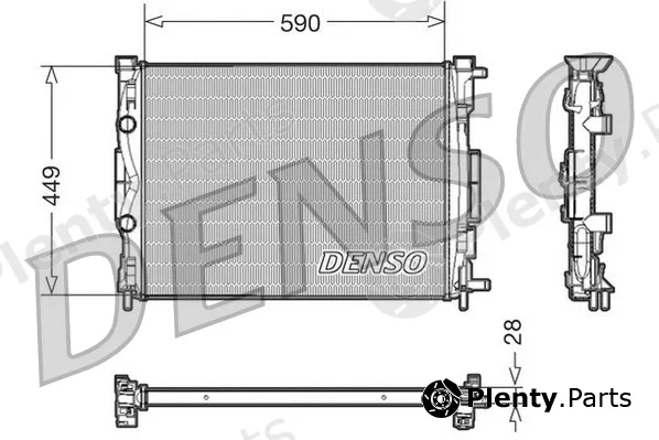 Denso DRM23056 — Radiator, engine cooling