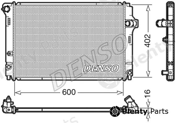 Denso DRM50089 — Radiator, engine cooling