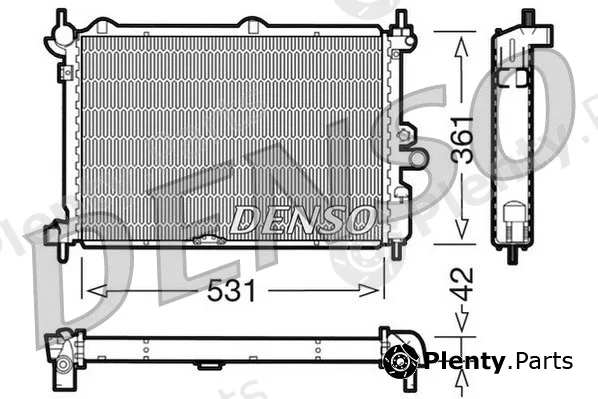 Denso DRM20014 — Radiator, engine cooling
