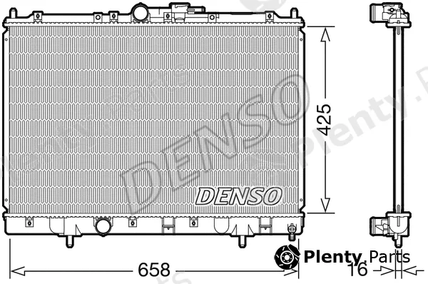 Denso DRM45051 — Radiator, engine cooling