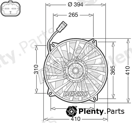 Denso DER07012 — Fan, engine cooling