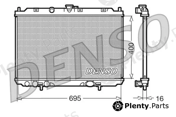 Denso DRM46013 — Radiator, engine cooling