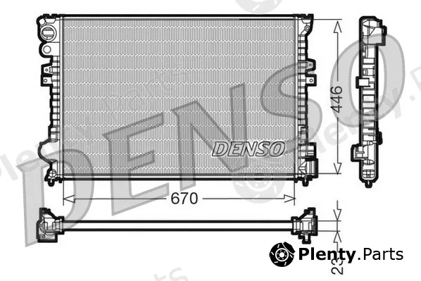 Denso DRM07055 — Radiator, engine cooling