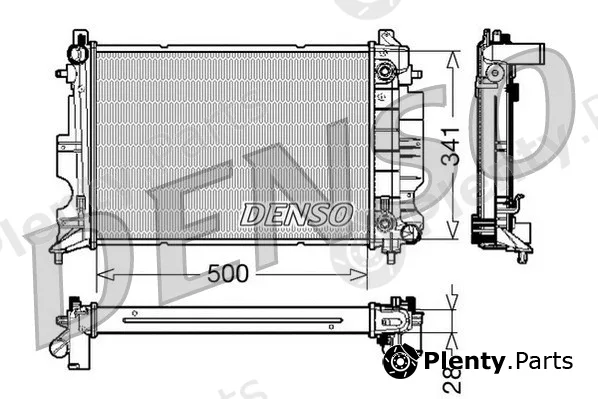 Denso DRM25013 — Radiator, engine cooling