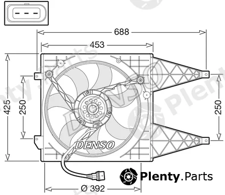 Denso DER32015 — Fan, engine cooling