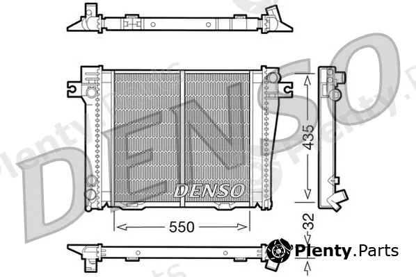 Denso DRM05036 — Radiator, engine cooling
