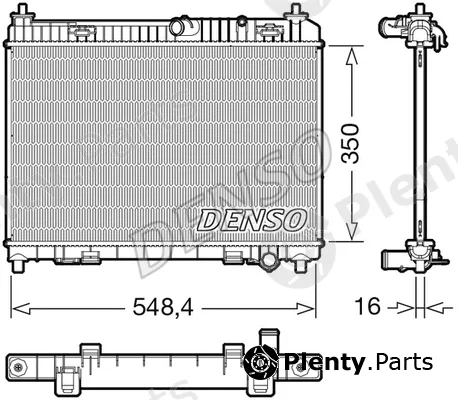 Denso DRM10113 — Radiator, engine cooling