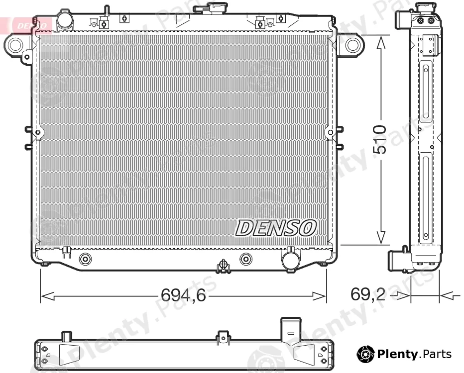 Denso DRM50148 — Radiator, engine cooling