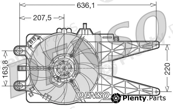 Denso DER09015 — Fan, engine cooling