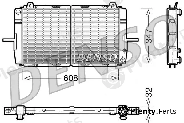 Denso DRM10080 — Radiator, engine cooling