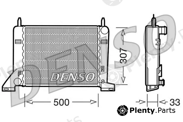 Denso DRM10022 — Radiator, engine cooling