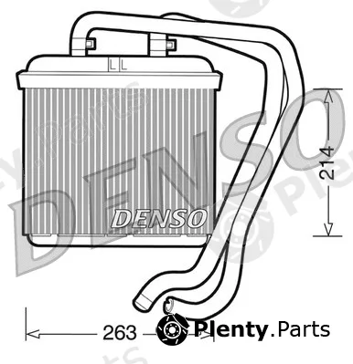 Denso DRR12004 — Heat Exchanger, interior heating