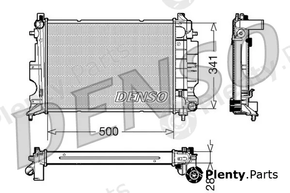 Denso DRM25011 — Radiator, engine cooling
