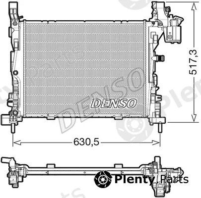 Denso DRM23062 — Radiator, engine cooling