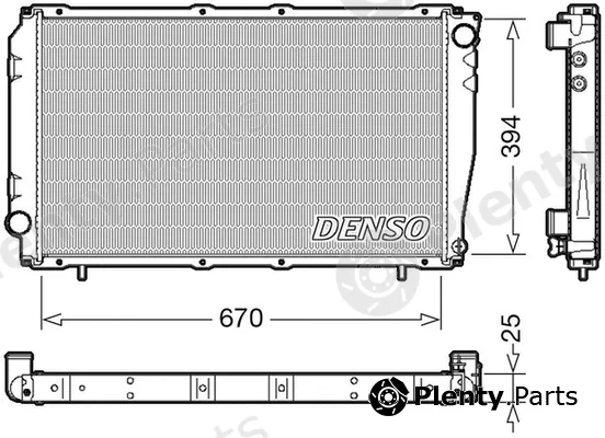 Denso DRM36016 — Radiator, engine cooling