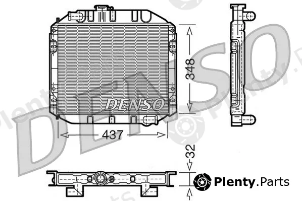 Denso DRM10001 — Radiator, engine cooling