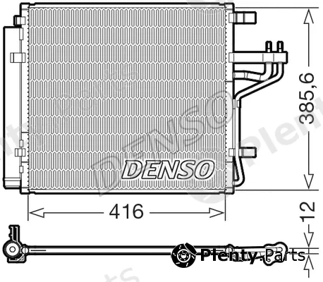 Denso DCN43014 — Condenser, air conditioning