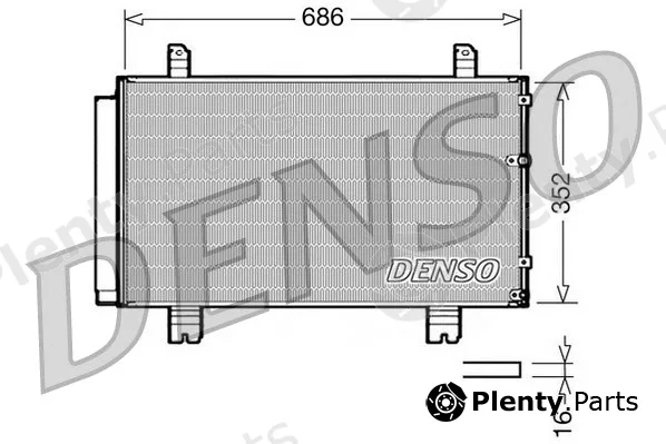 Denso DCN51002 — Condenser, air conditioning