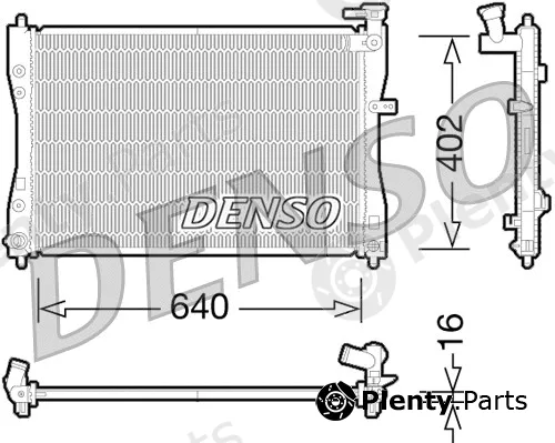 Denso DRM45033 — Radiator, engine cooling