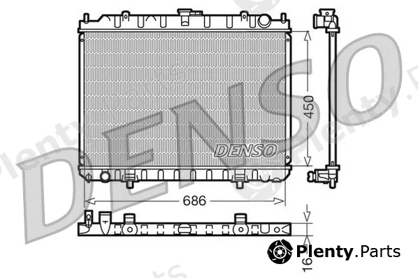 Denso DRM46023 — Radiator, engine cooling