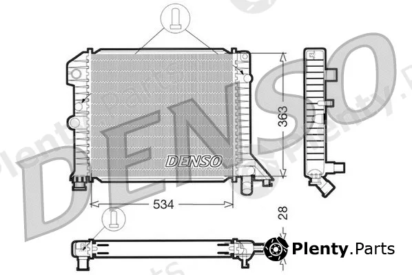 Denso DRM33021 — Radiator, engine cooling