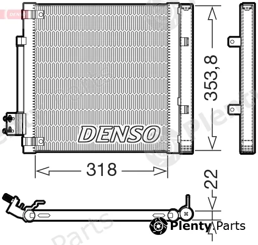 Denso DCN99082 — Condenser, air conditioning