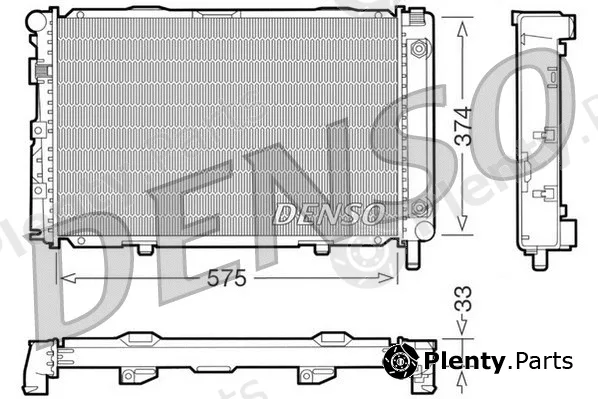 Denso DRM17063 — Radiator, engine cooling