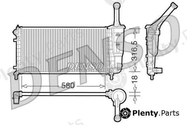 Denso DRM13011 — Radiator, engine cooling
