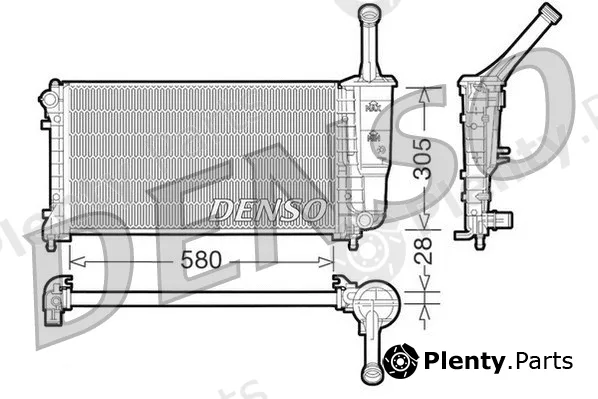 Denso DRM09106 — Radiator, engine cooling