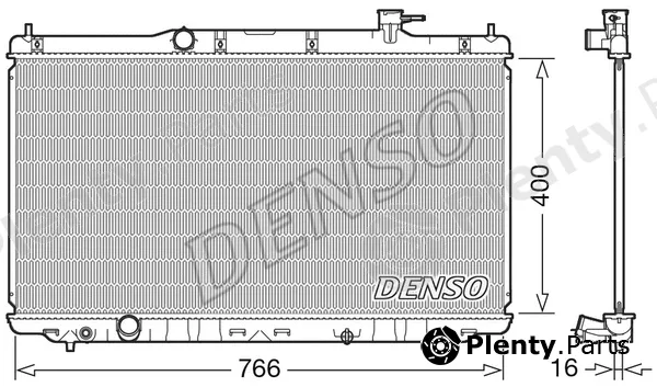Denso DRM40038 — Radiator, engine cooling