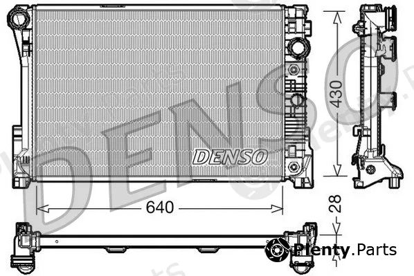 Denso DRM17043 — Radiator, engine cooling