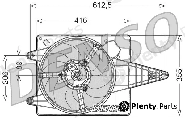 Denso DER01004 — Fan, engine cooling
