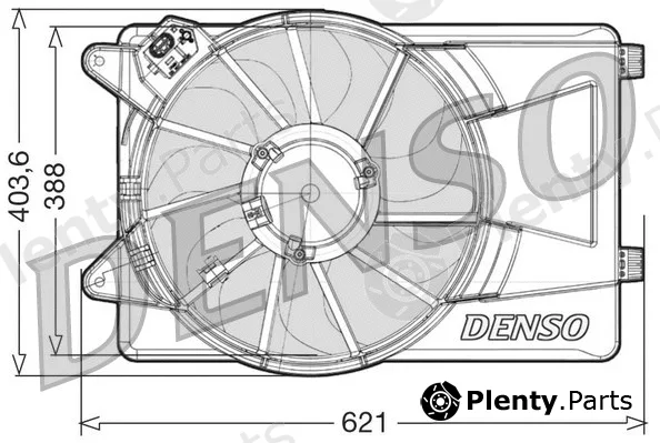 Denso DER09306 — Fan, engine cooling