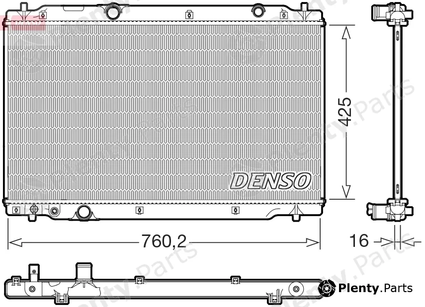 Denso DRM40107 — Radiator, engine cooling