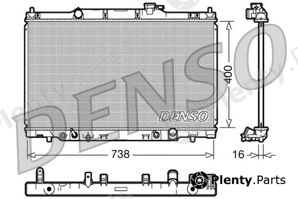 Denso DRM40013 — Radiator, engine cooling