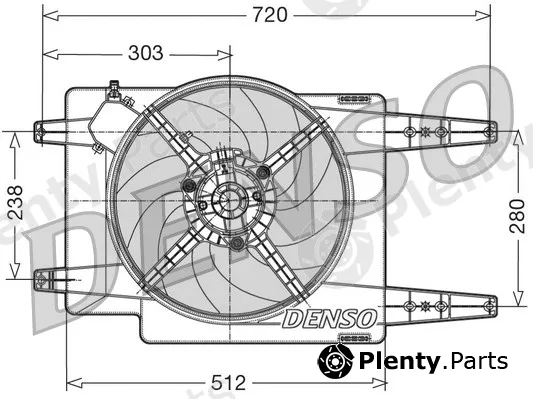 Denso DER01017 — Fan, engine cooling