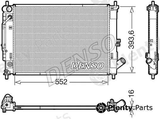 Denso DRM41016 — Radiator, engine cooling