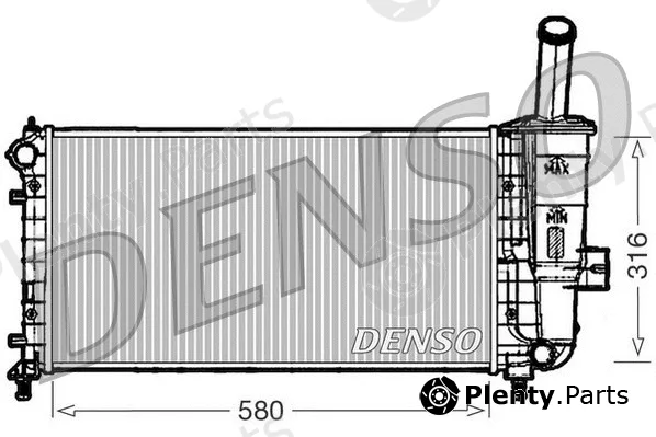 Denso DRM09102 — Radiator, engine cooling