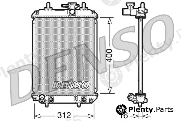 Denso DRM50050 — Radiator, engine cooling