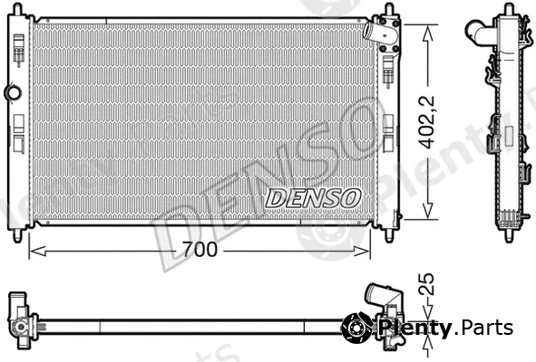 Denso DRM45053 — Radiator, engine cooling