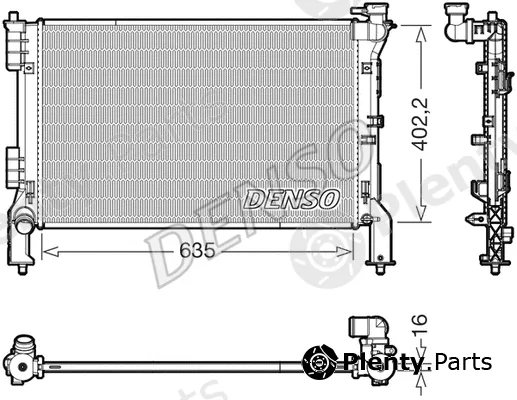 Denso DRM43012 — Radiator, engine cooling
